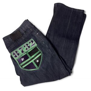 Coogi Men's Navy and Blue Jeans